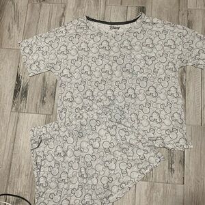 Disney short sleep set grey in color size small